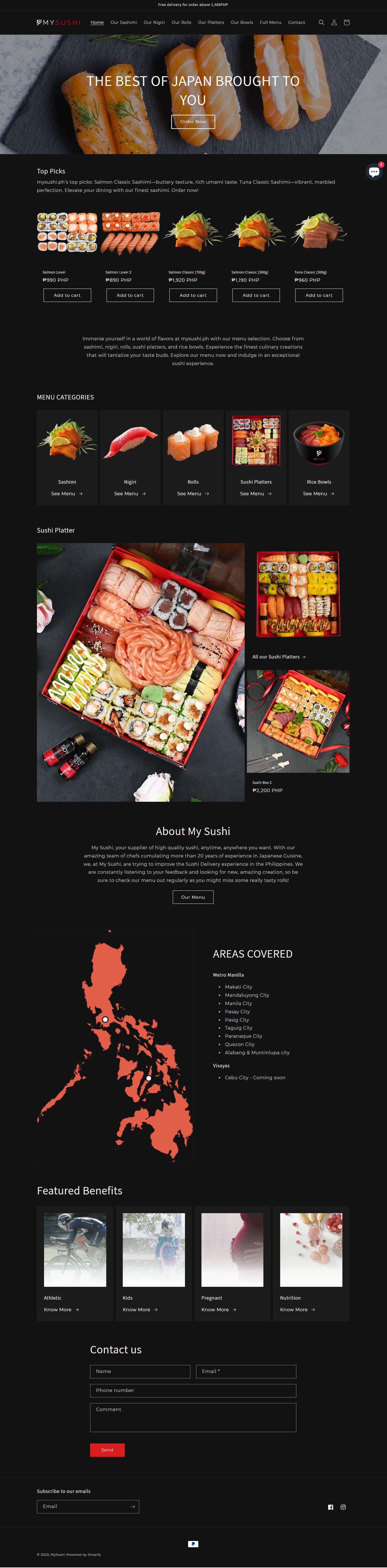 MySushi — Restaurant e-commerce